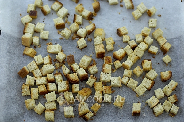 Рецепт чесночных сухариков