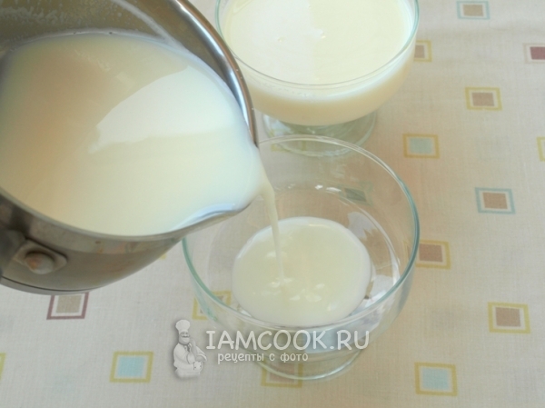Молочная смесь с желатином