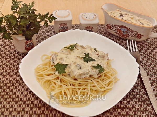 Рецепт сливочно-грибного соуса