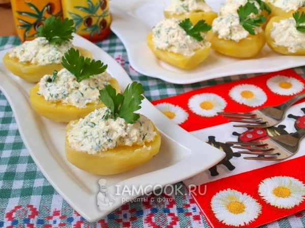 Фото картофельных лодочек с творогом