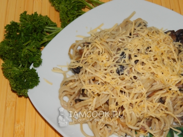 Спагетти с грибами