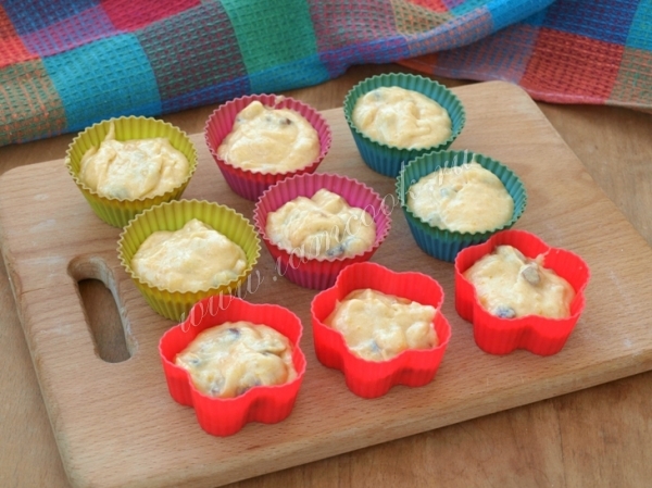 Тесто для тыквенных кексов в формах