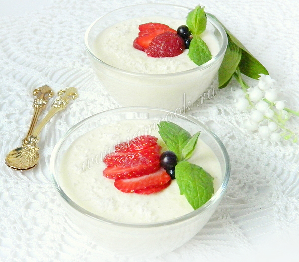 Рецепт пудинга из манки