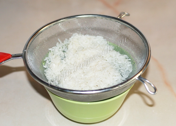 рис промытый