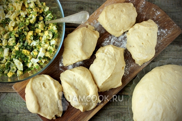 Разделить тесто на части