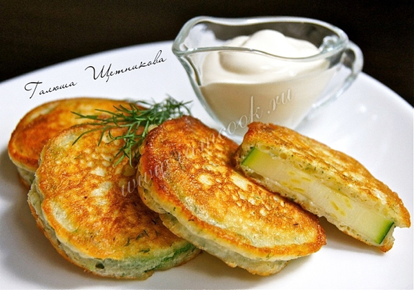 Кабачки обжаренные в кляре