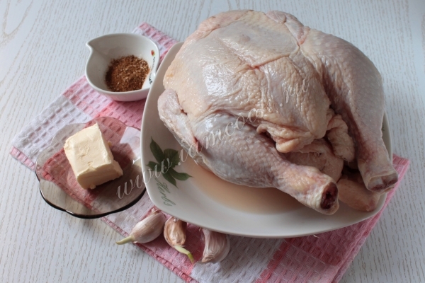 Ингредиенты для курицы на чесноке
