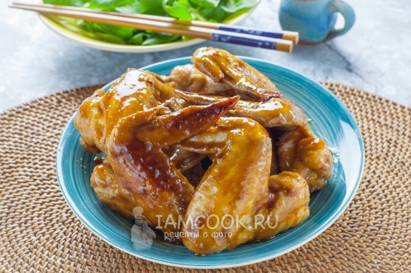 Фото крылышек в соусе терияки
