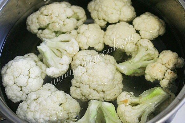 Капуста цветная отварная