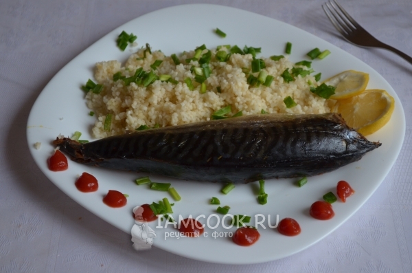 Рецепт скумбрии в фольге, запеченная с яблоками