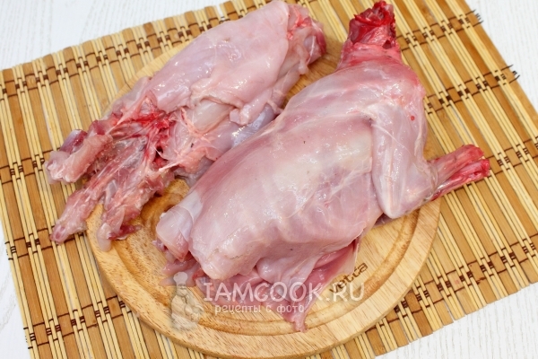 Разрезать кролика на части