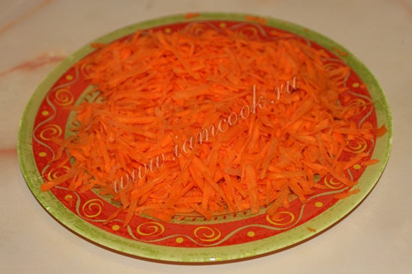 Натертая морковь
