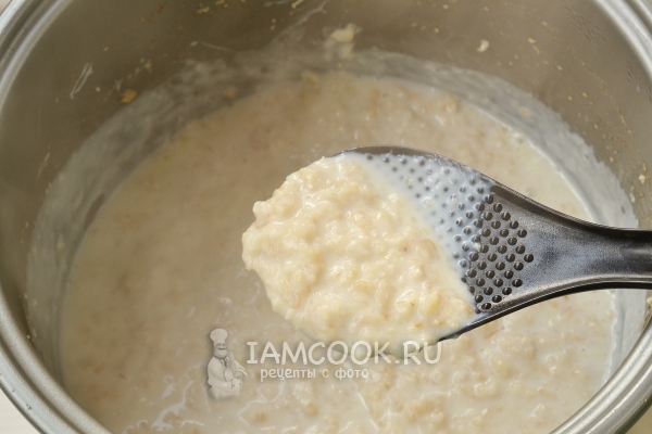 Готовая каша на молоке в мультиварке