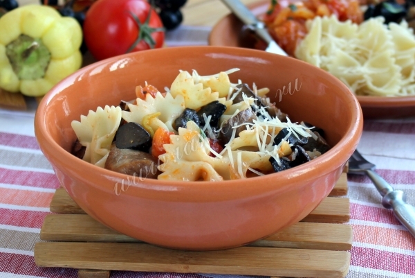 Рецепт пасты с курицей и грибами