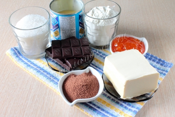 Ингредиенты для торта Прага по ГОСТ