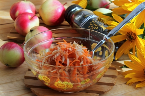 Перемешать салат