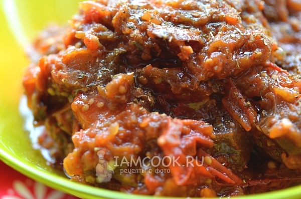 Икра из замороженных овощей