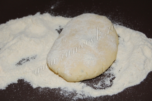 Сформировали лепешку