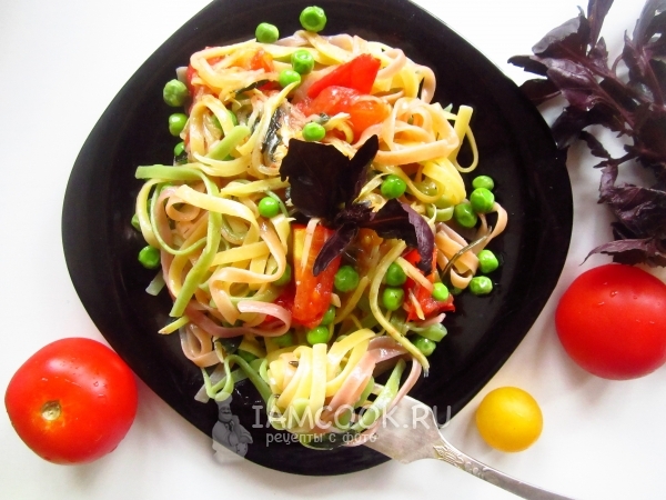 Фото пасты с овощами