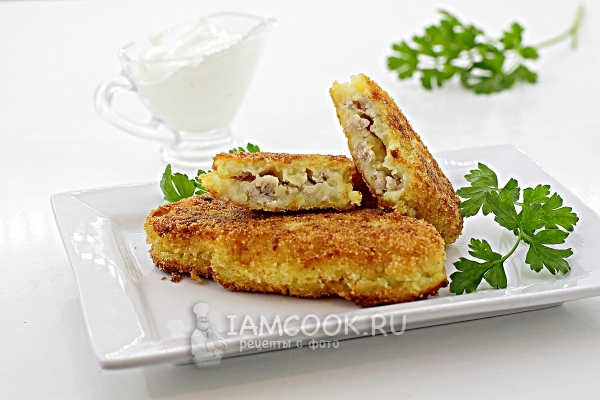 Фото картофельных зраз с мясом