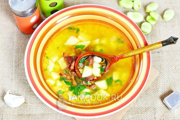 Рецепт горохового супа с беконом