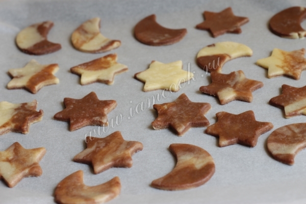 Заготовки для мраморного печенья