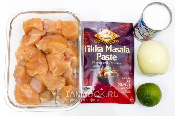 Ингредиенты для куриных шашлычков