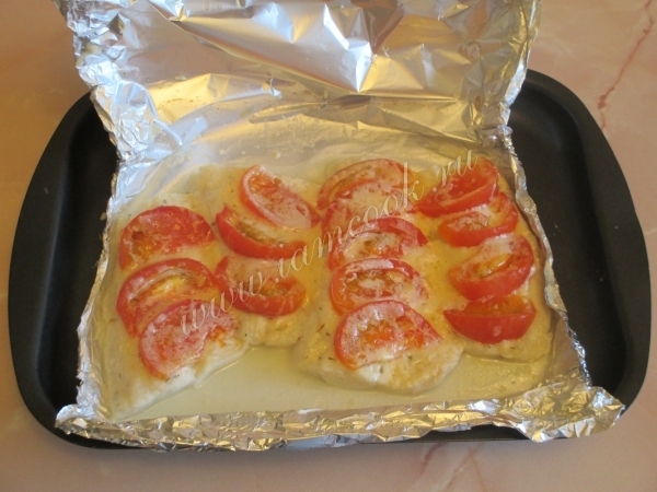 Судак запеченный в фольге