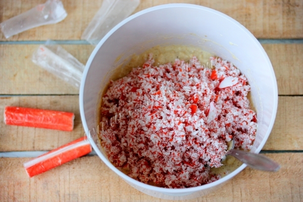 Перекрученные крабовые палочки