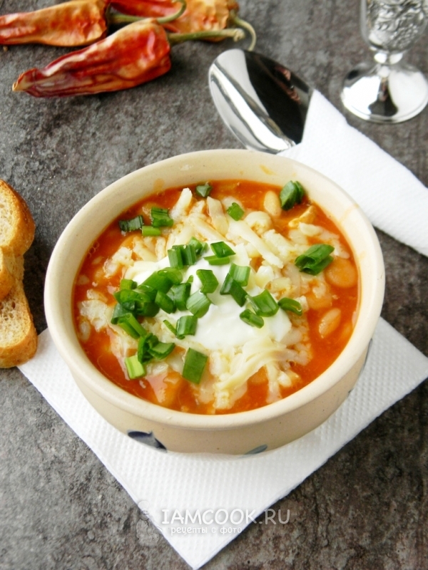 Фото томатного чили-супа