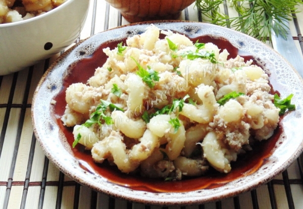 Рецепт макаронов по флотски с отварным мясом