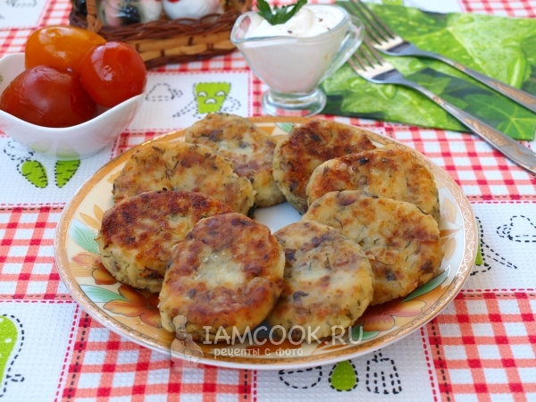 Рецепт картофельных котлет с грибами