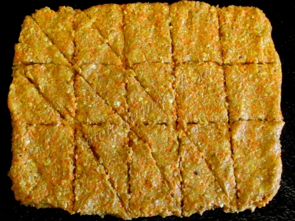 Тесто морковное на противне