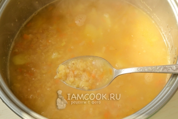 Влить воду и сварить