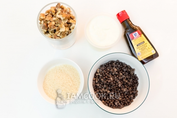 Ингредиенты для шоколадно-ореховой пасты