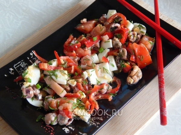 Фото легкого салата «Море»