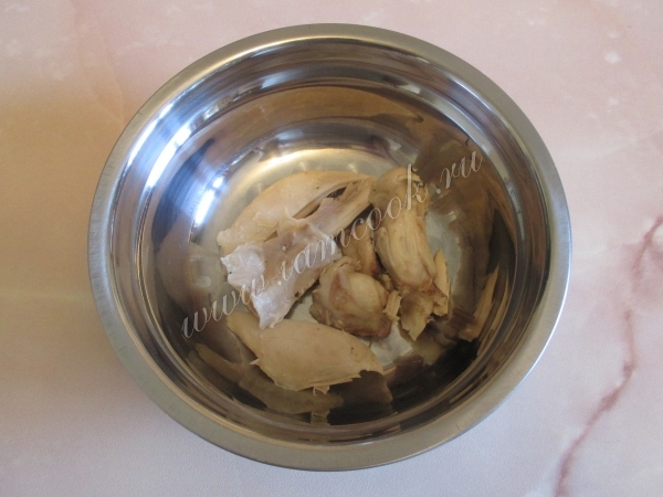 курица отварная