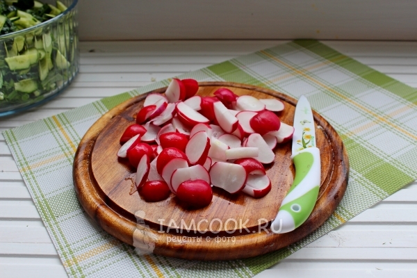 Порезать редис