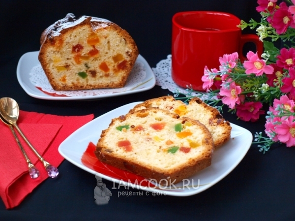 Рецепт кекса с цукатами