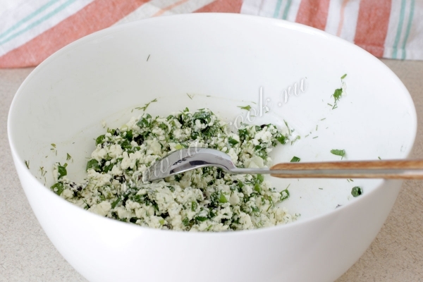 Творожная начинка для чебуреков