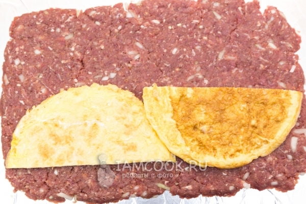 Омлет на говяжьем фарше