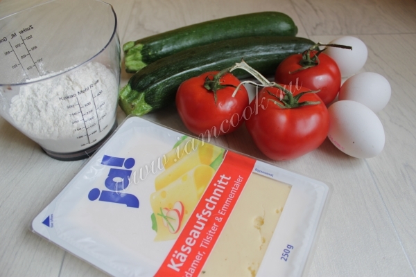 Ингредиенты для кабачковой пиццы