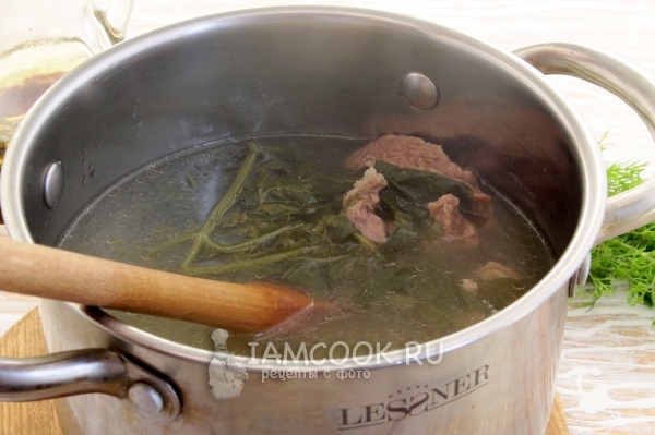 Отварить мясо