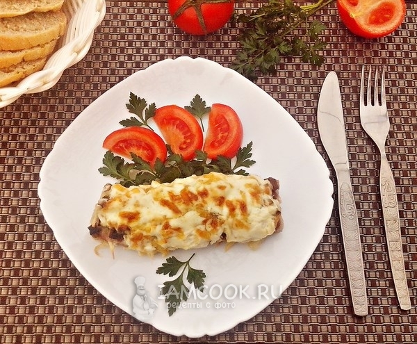 Рецепт мяса по-капитански с грибами