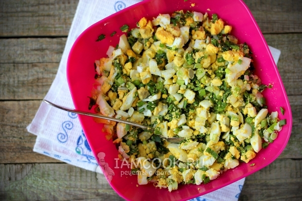 Рецепт начинки для пирожков с луком и яйцом