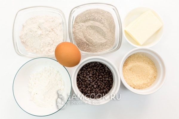 Ингредиенты для печенья с гречневой мукой