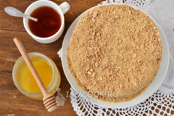 Рецепт торта «Медовик» со сгущенкой