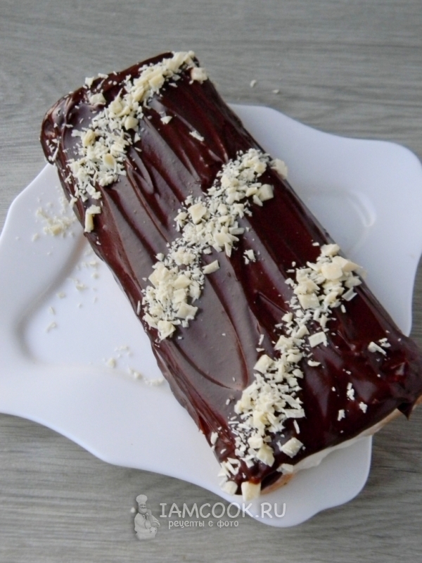 Рецепт бисквитного рулета с творожным кремом и джемом