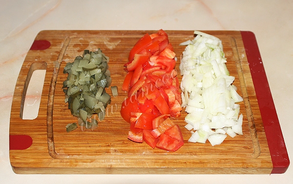 Овощи для азу из говядины