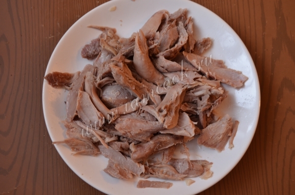 Филе индейки с голени